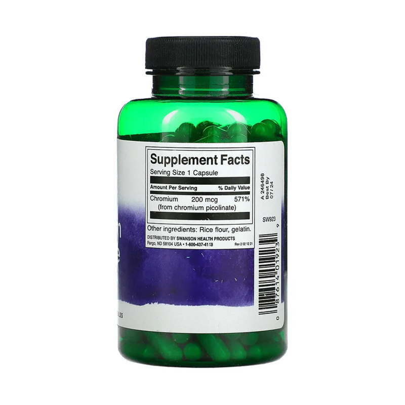 Swanson, Chromium Picolinate, 200 mcg, 200 Capsules