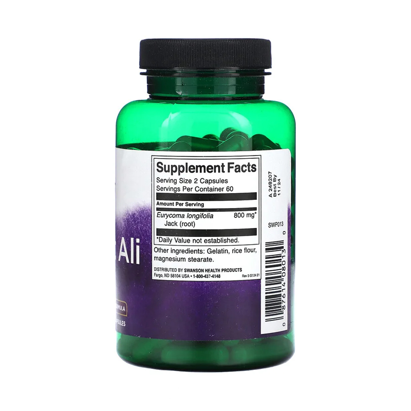 Swanson Tongkat Ali 400 mg ,120 Caps