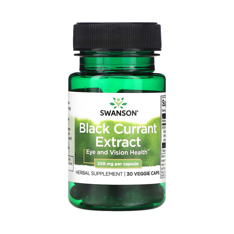 Swanson Black Currant 200 mg  , 30 Capsules