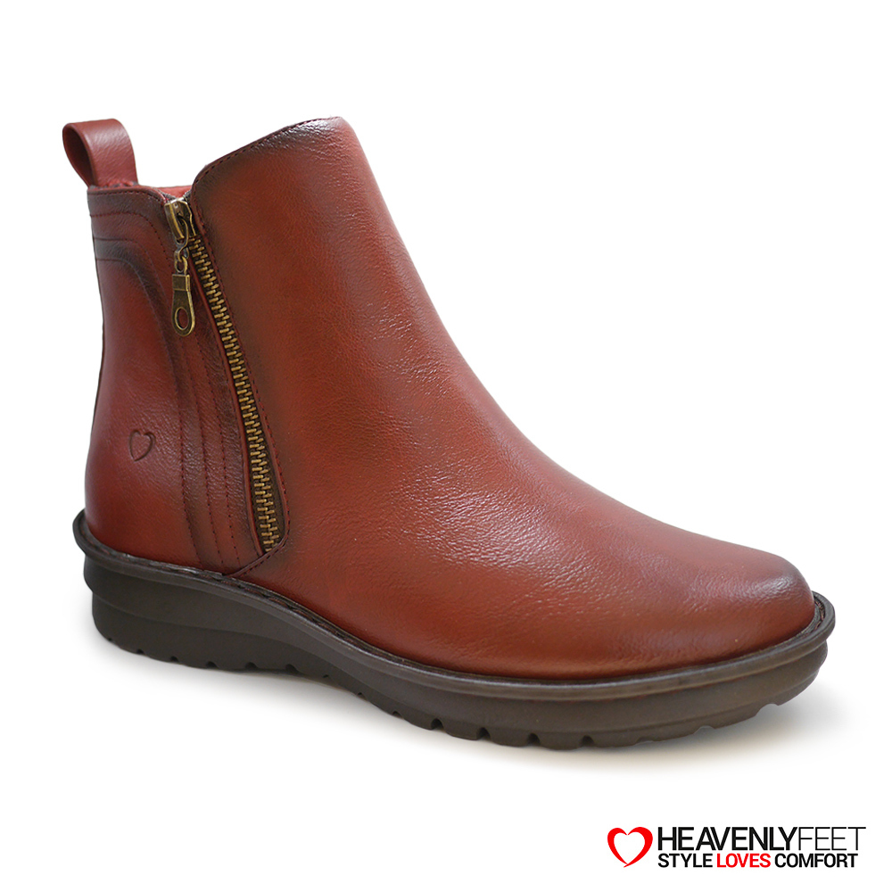 【HEAVENLY FEET】英國舒適品牌 | Patti踝靴 紅寶石