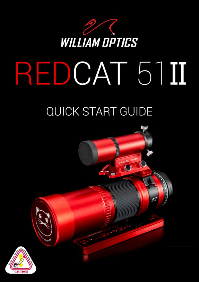 William Optics RedCat 51 APO 小紅貓天文望遠鏡(含原廠收納袋) - 鴻宇光學