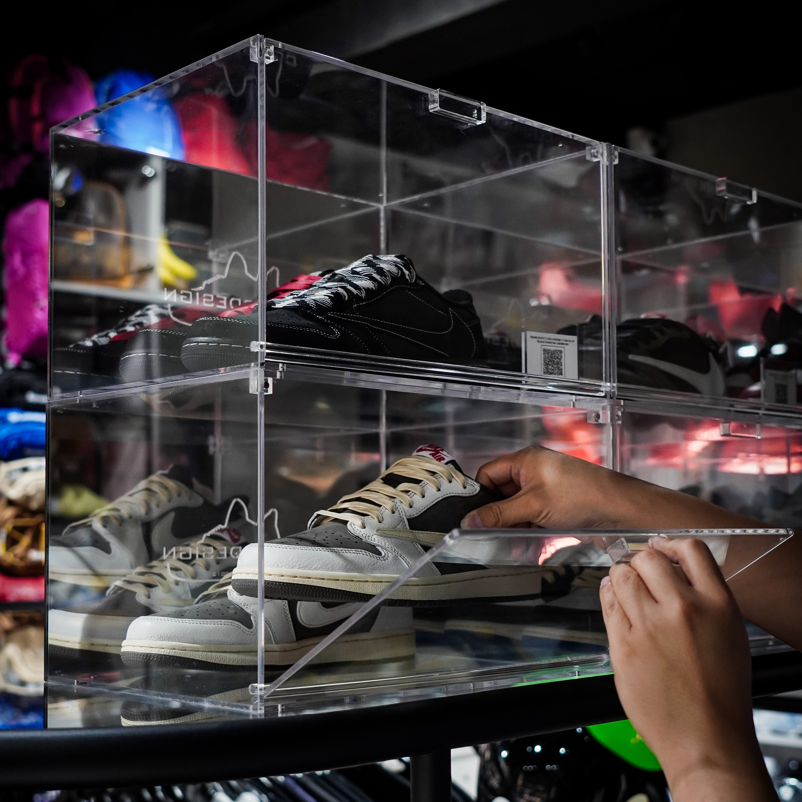 CLUB DESIGN ACRYLIC SHOE BOX 球鞋收納 鏡面展示盒 磁吸式壓克力盒