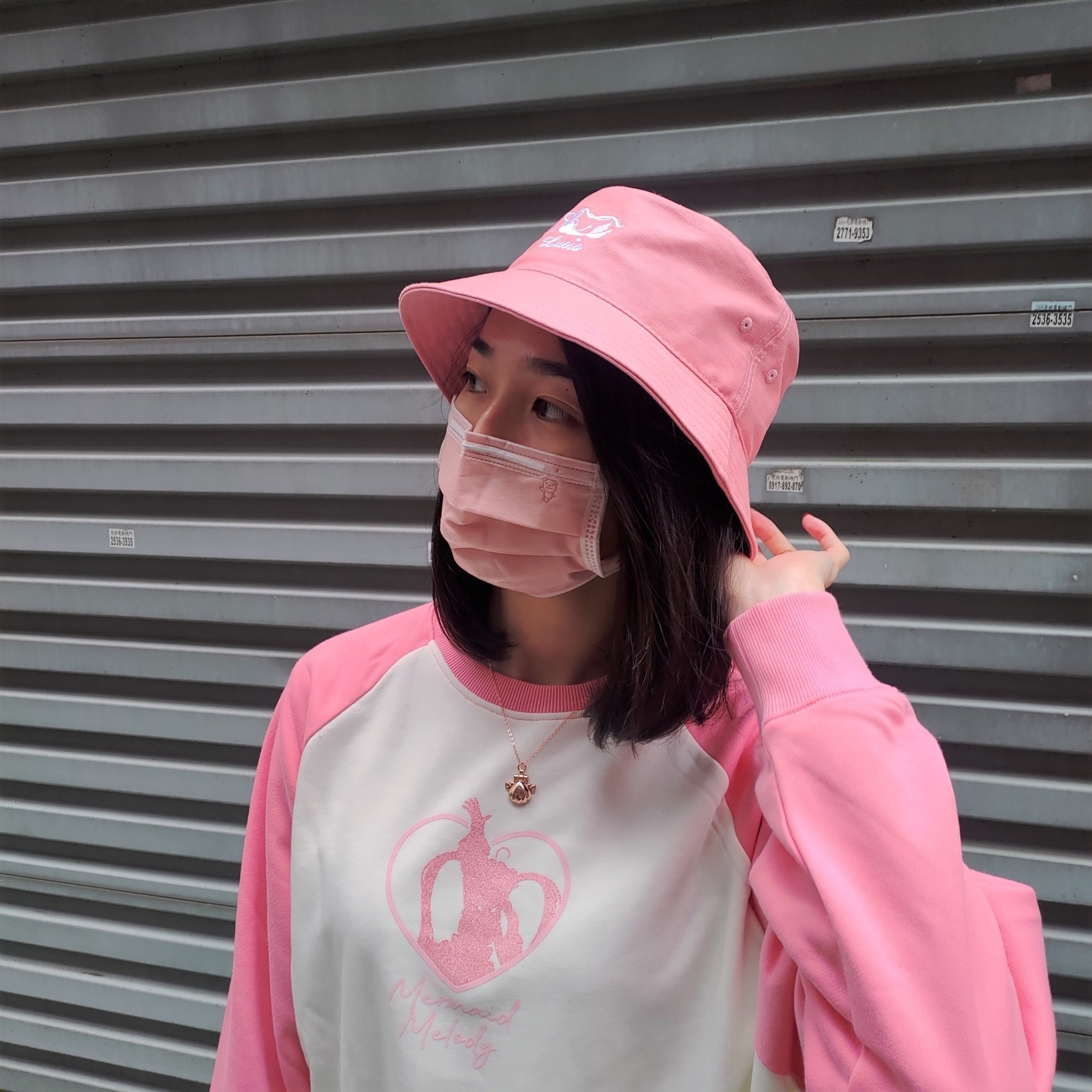 真珠美人魚-漁夫帽-露亞款-粉