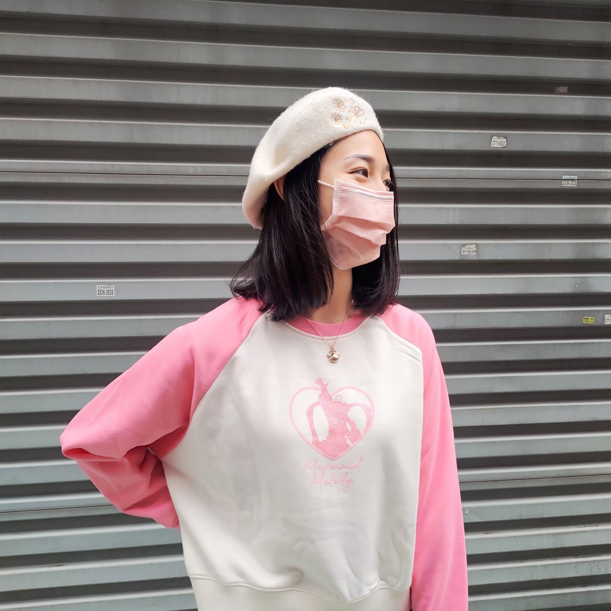 真珠美人魚-貝蕾帽-白