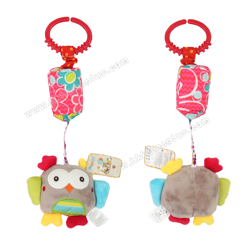 嬰兒可愛動物手推車風鈴玩具