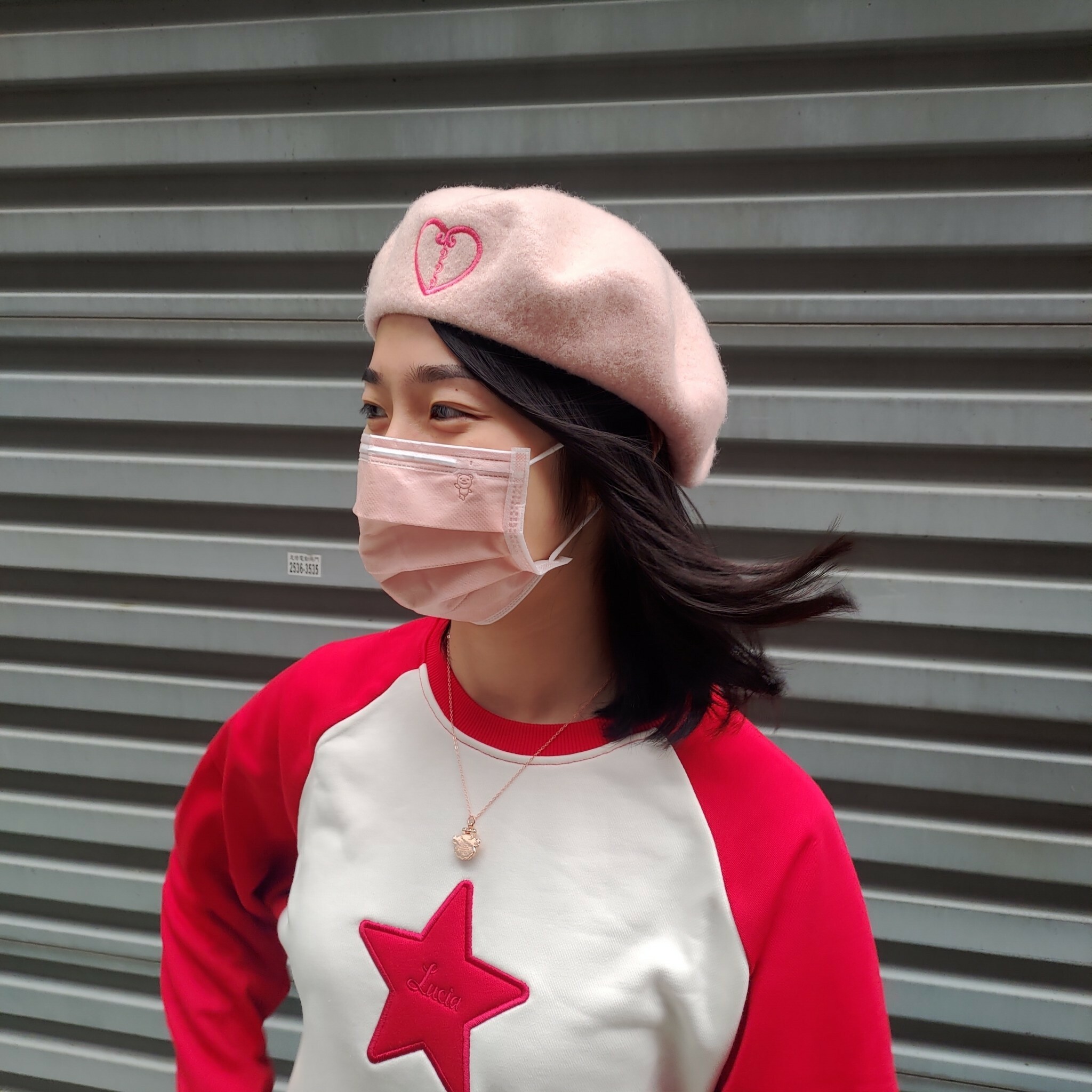 真珠美人魚-貝蕾帽-粉