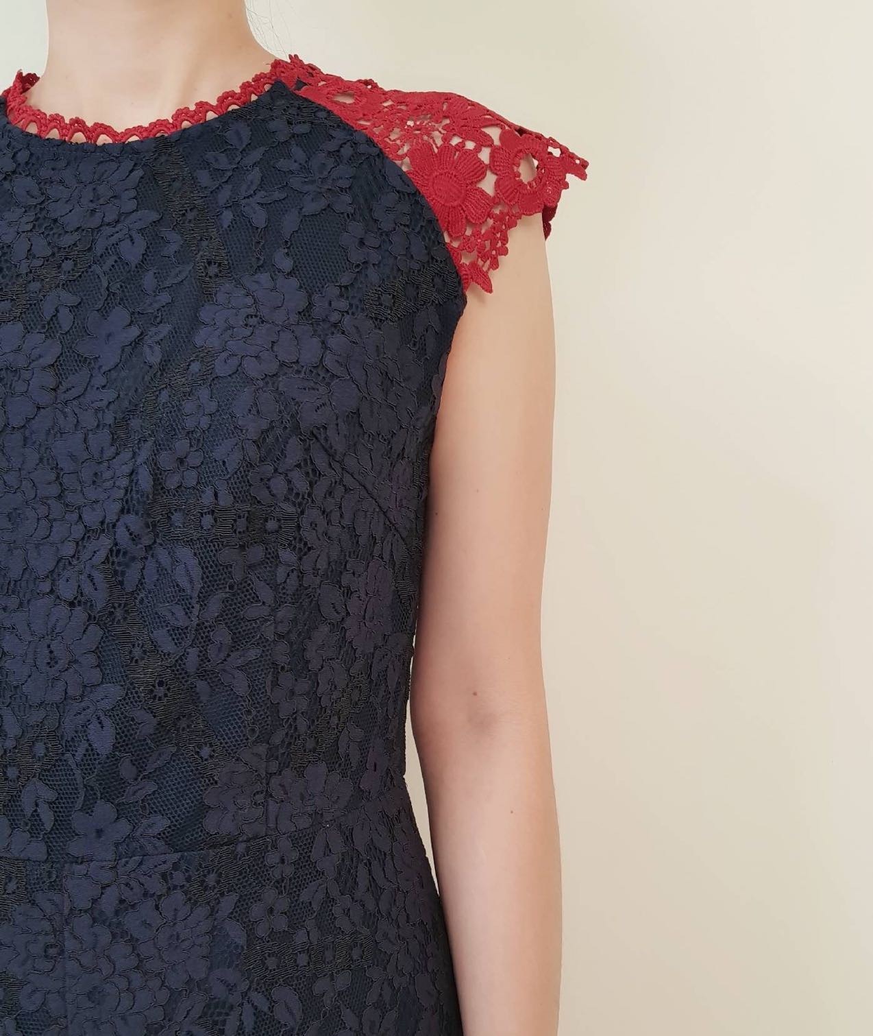 COTTON LACE 2 TONE SHORT JUMPSUIT