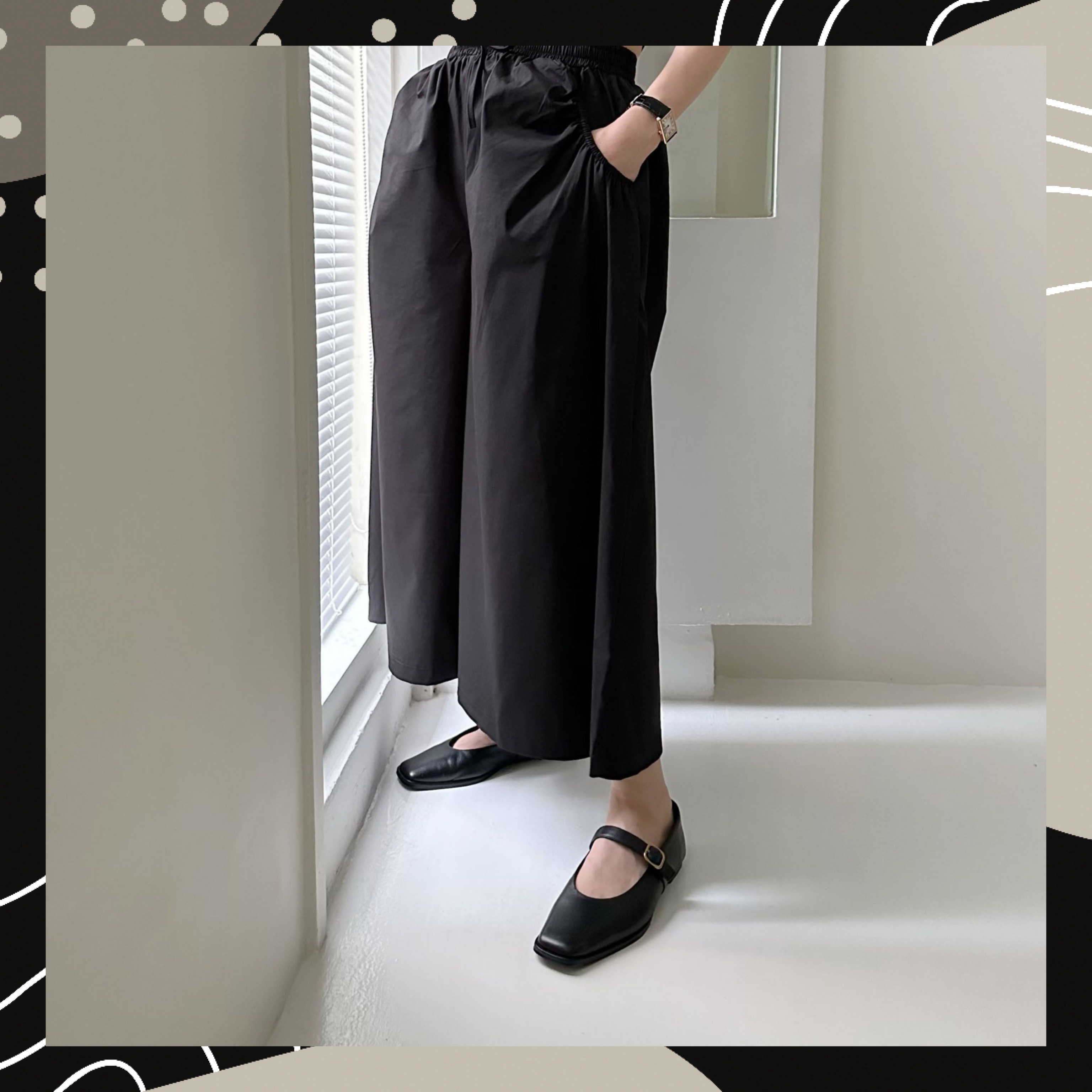 【BONNIE】全橡筋腰闊褲