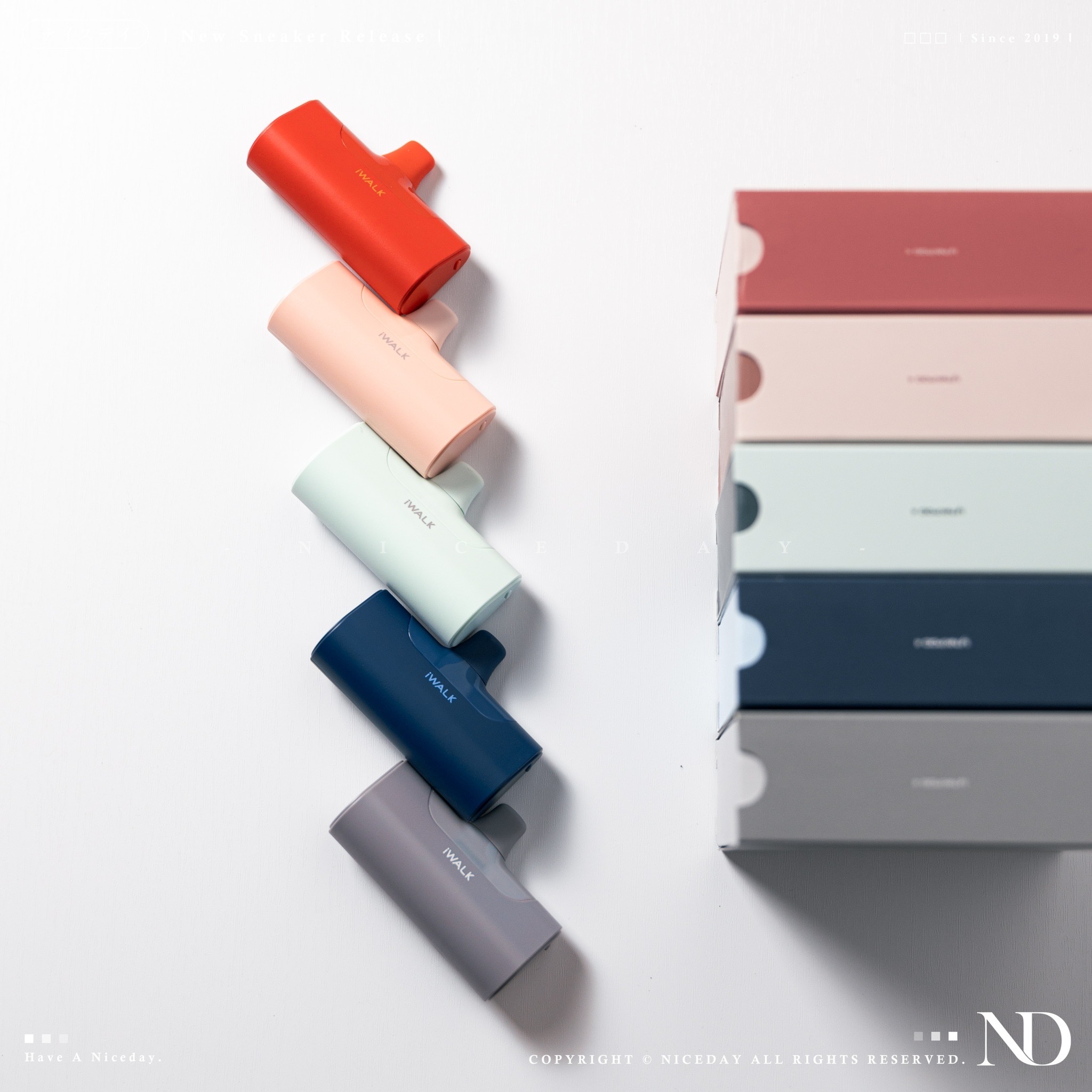 NICEDAY 現貨 Iwalk 4代 4500mah 5色 行動電源 口袋隨行 直插式 Type-C接頭 蘋果專用