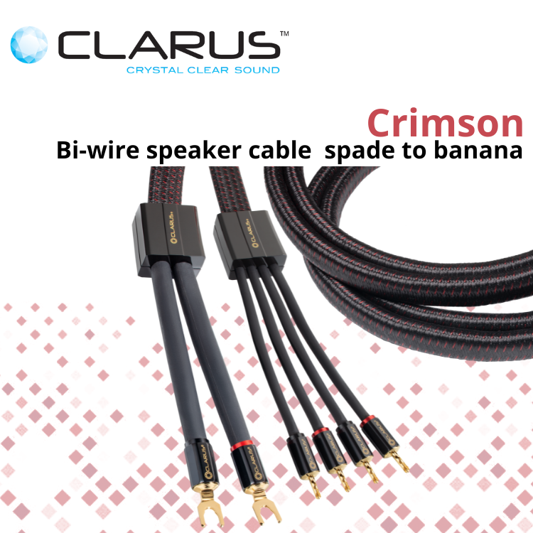 Clarus Crimson 旗艦 Bi-Wire 喇叭線 (單結晶超純銅/PC-OCC) (1對)