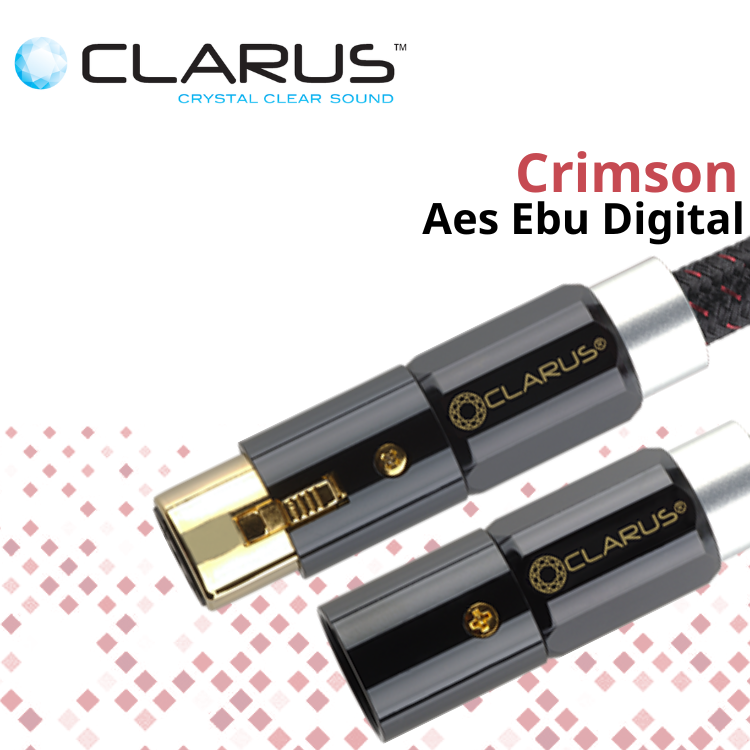 Clarus Crimson 旗艦 AES/EBU 全平衡數碼音頻線 (單結晶超純銅鍍銀/PC-OCC) (1條)