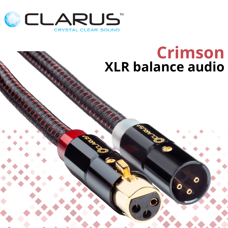 Clarus Crimson 旗艦全平衡模擬音頻 XLR 接線 (單結晶超純銅/PC-OCC) (1對)