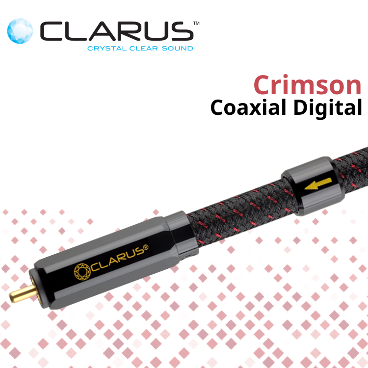 Clarus Crimson 旗艦數碼音頻線 (同軸) (單結晶超純銅鍍銀/PC-OCC) (1條)