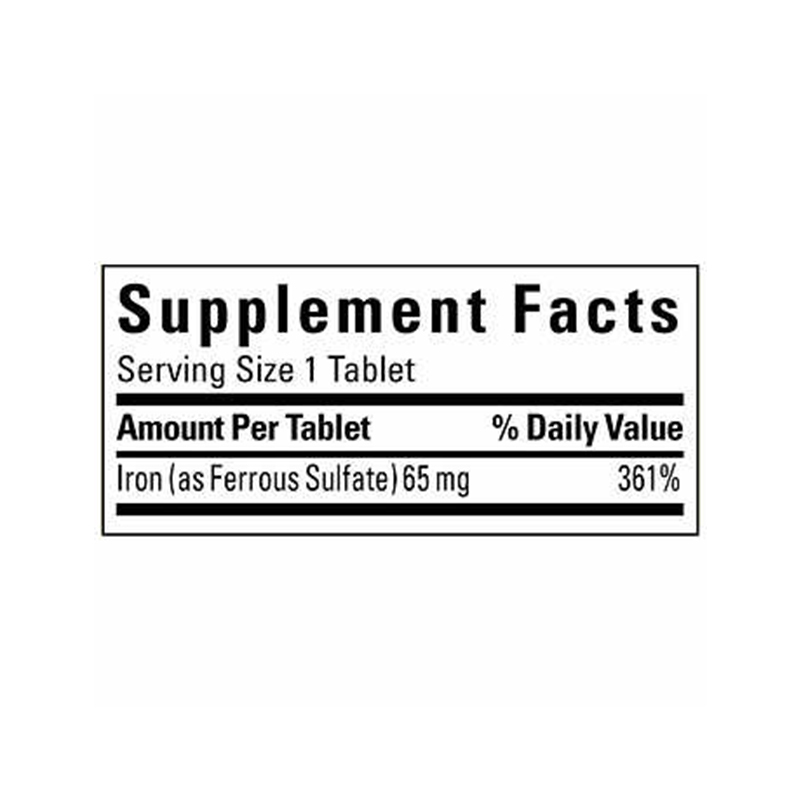 Nature Made Iron 65mg,365 Tablets