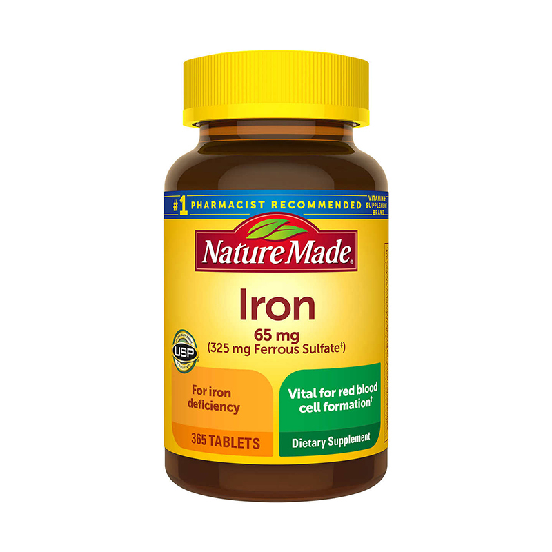 Nature Made Iron 65mg,365 Tablets
