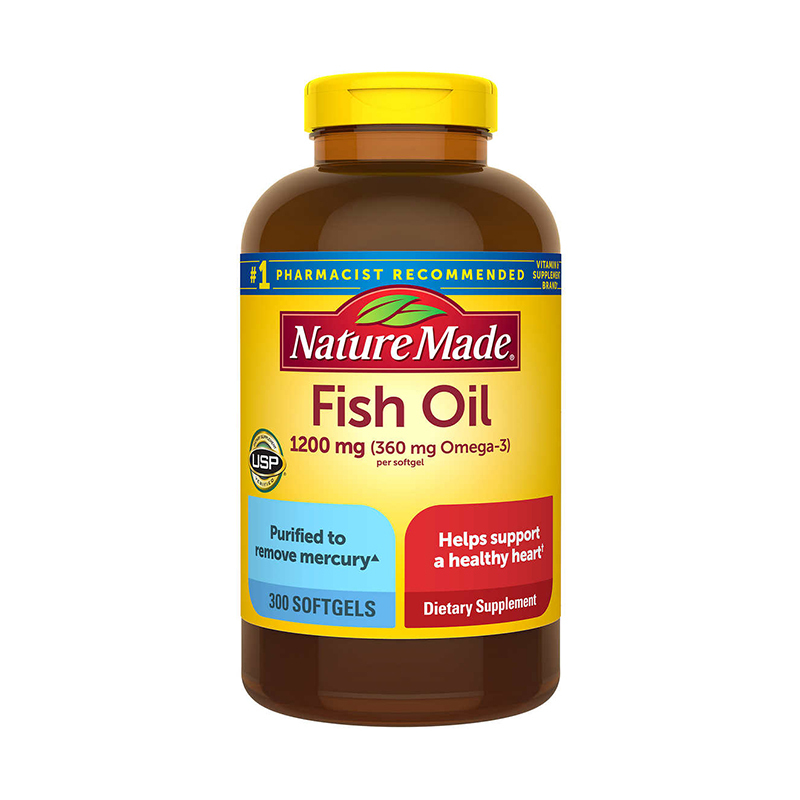 Nature Made Fish Oil 1200 mg., 300 Softgels[EXP:11/2027]