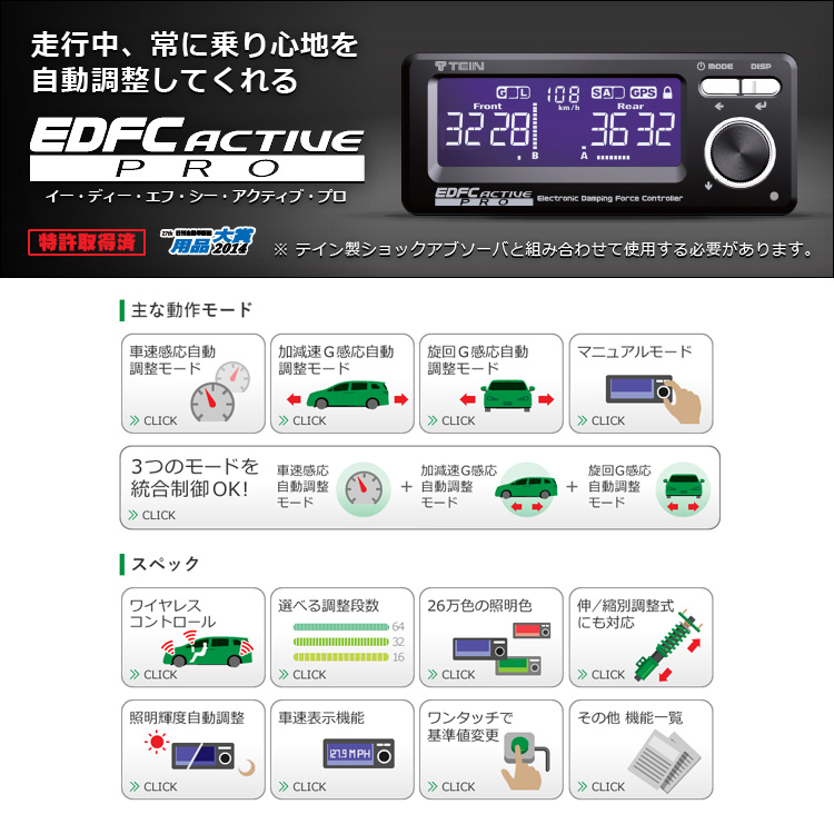 TEIN EDFC ACTIVE PRO 電子可調控制器(僅控制器本體)