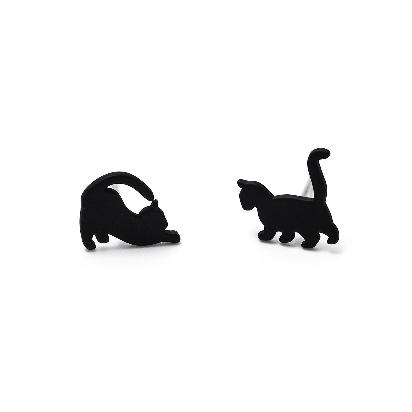 平價飾品,銀針,貓咪,耳環