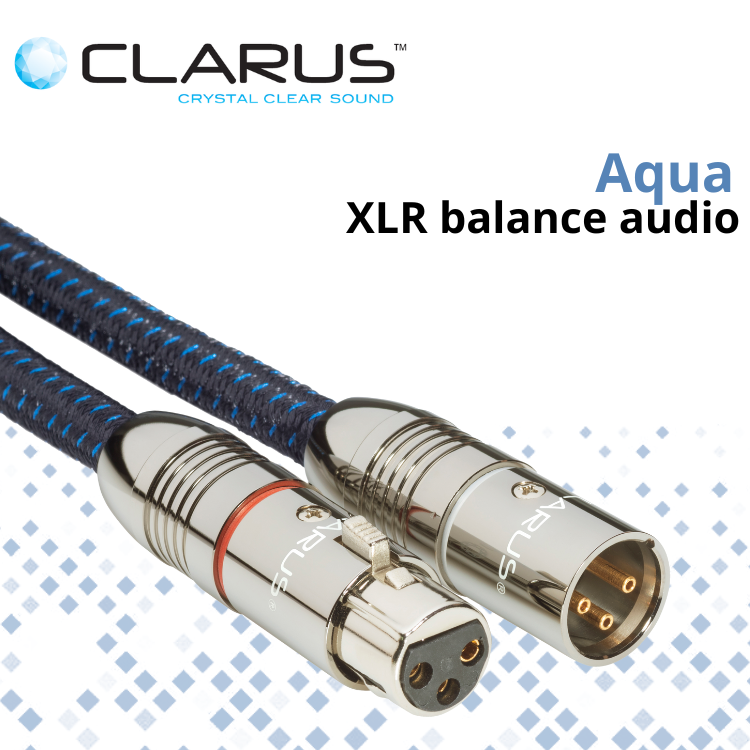 Clarus Aqua 全平衡模擬音頻 XLR 接線 (單結晶超純銅/PC-OCC) (1對)