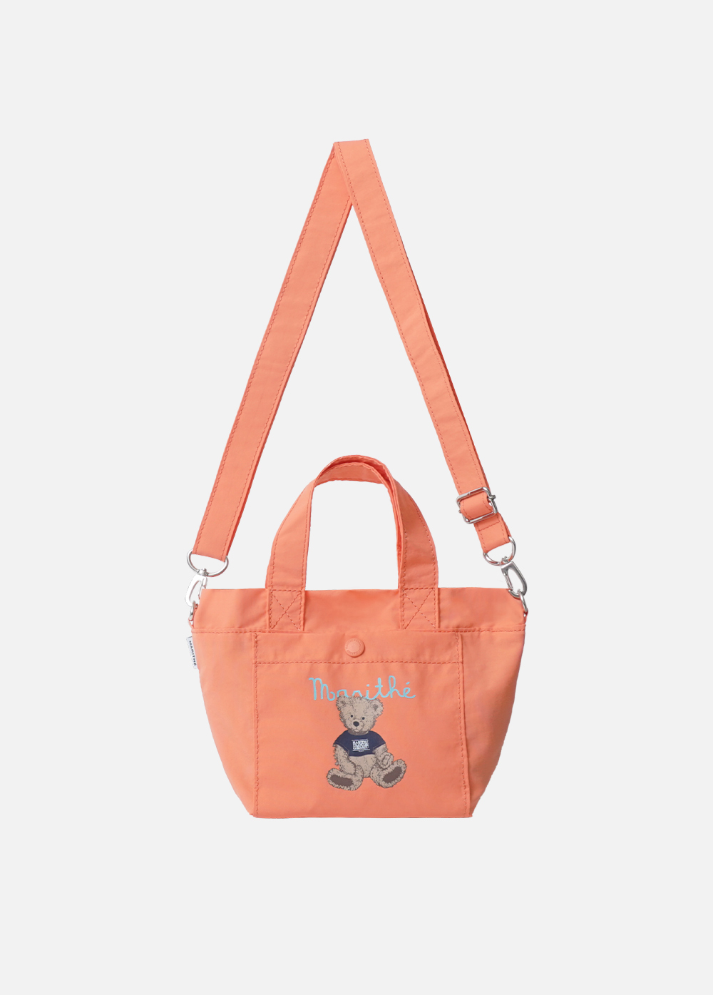 Marithe Francois Girbaud ENFANT CLASSIC LOGO NYLON MINI BAG orange
