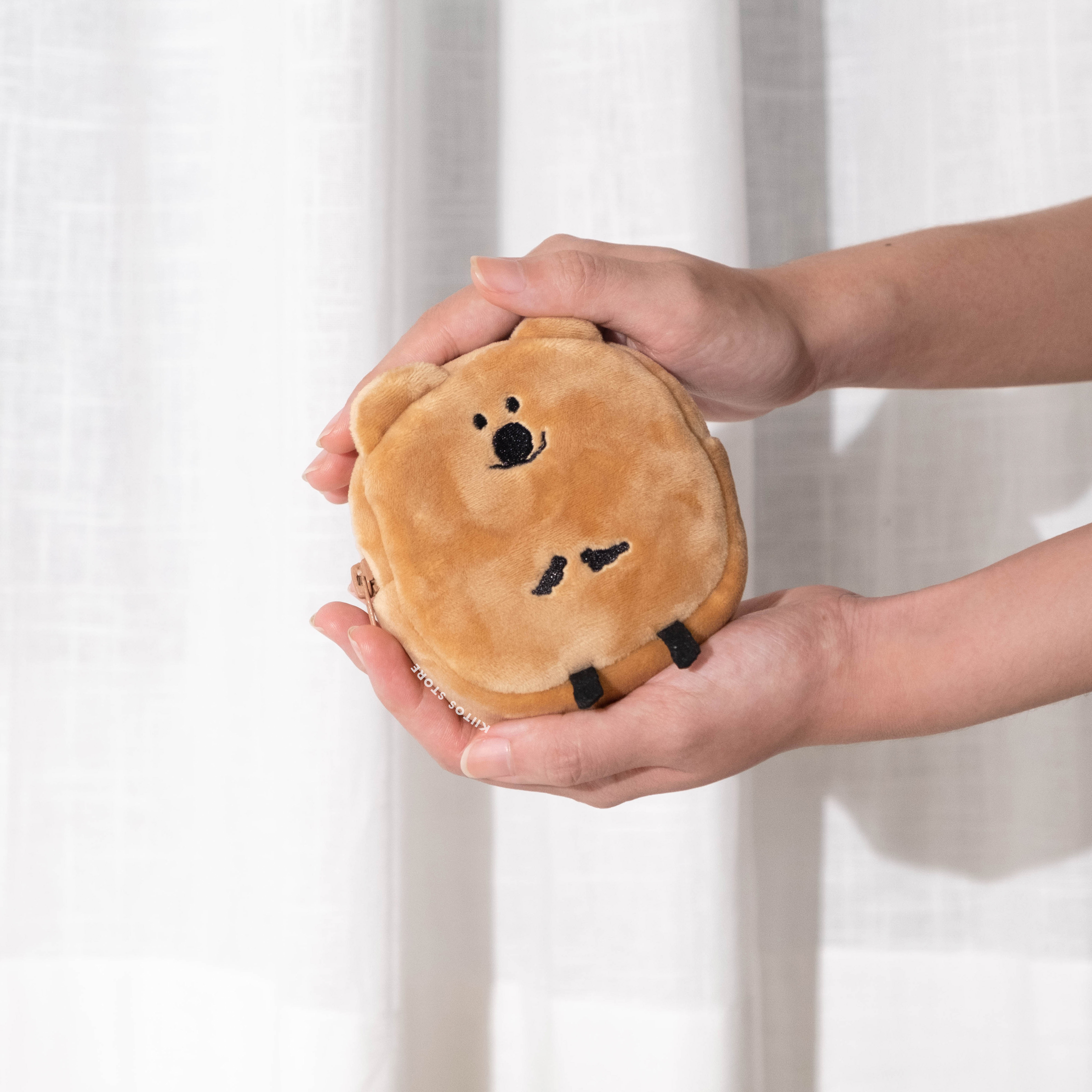 現貨  韓國代購 Dinotaeng 短尾矮袋鼠 Quokka Hashbrown Pouch 薯餅零錢包 收納包