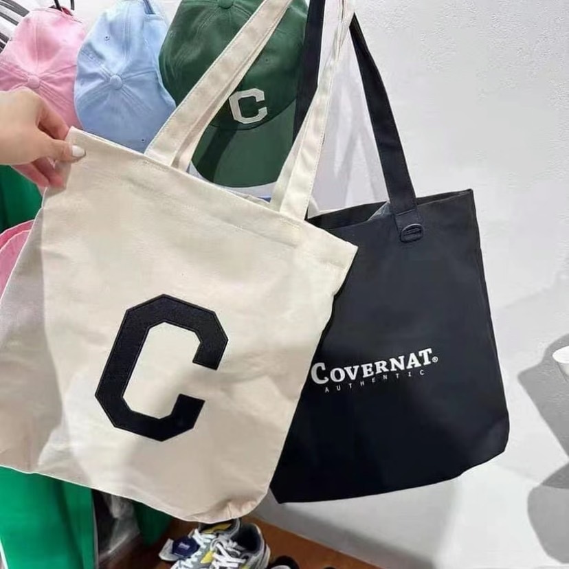 Covernat 帆布包(黑 / 奶油白)