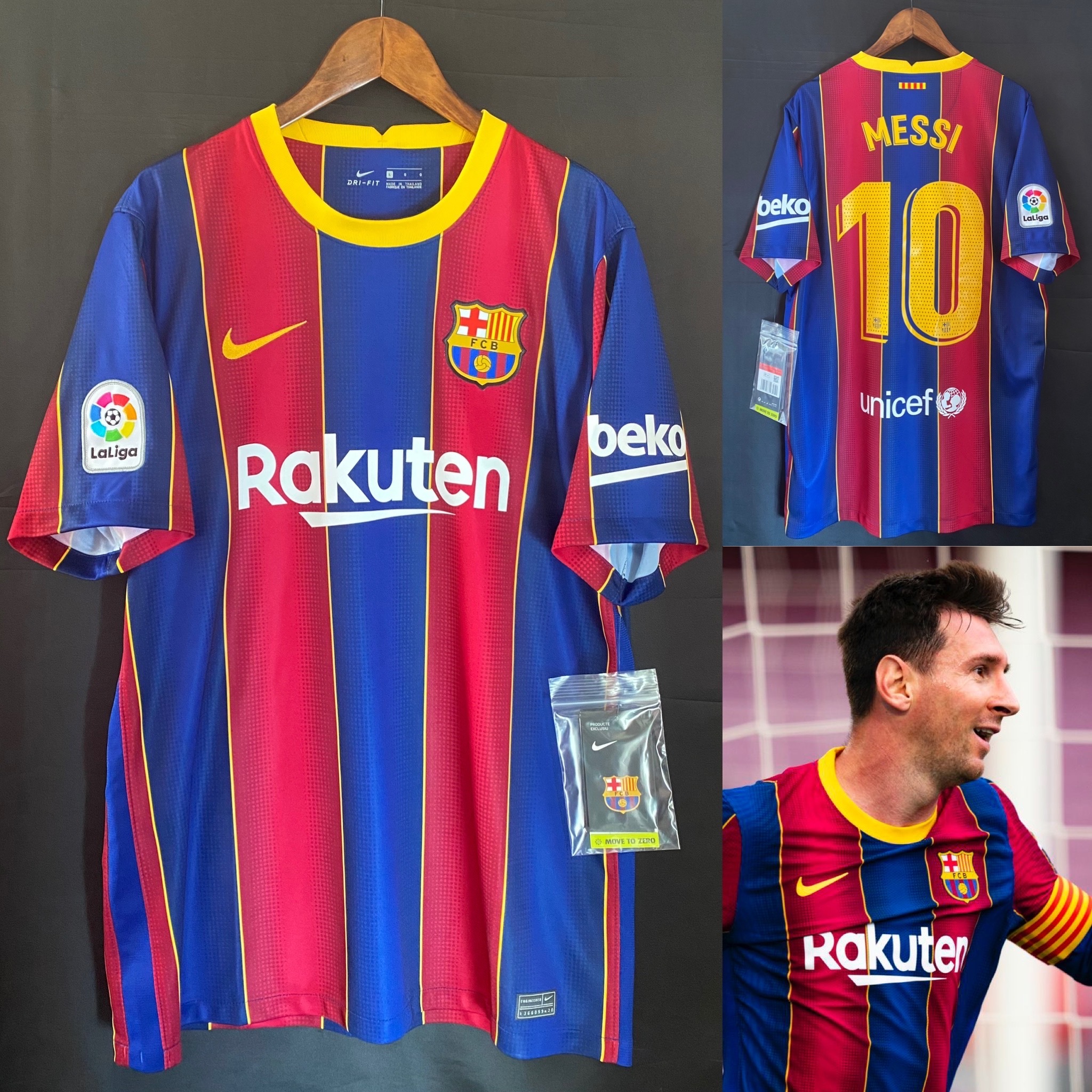 FC Barcelona 2020-2021 Nike Home shirt #10 MESSI