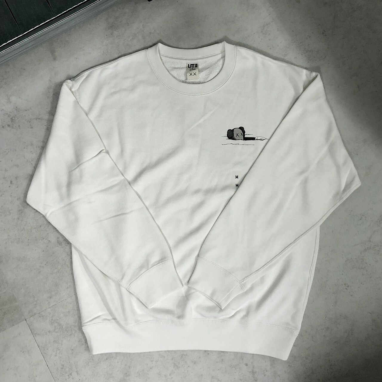 Uniqlo X Kaws UT系列聯名款 白色大學Tee 長袖衛衣 341-467395