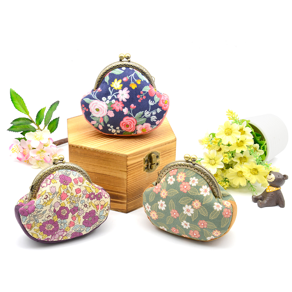 春分花彩口金零錢包(材料包)/個