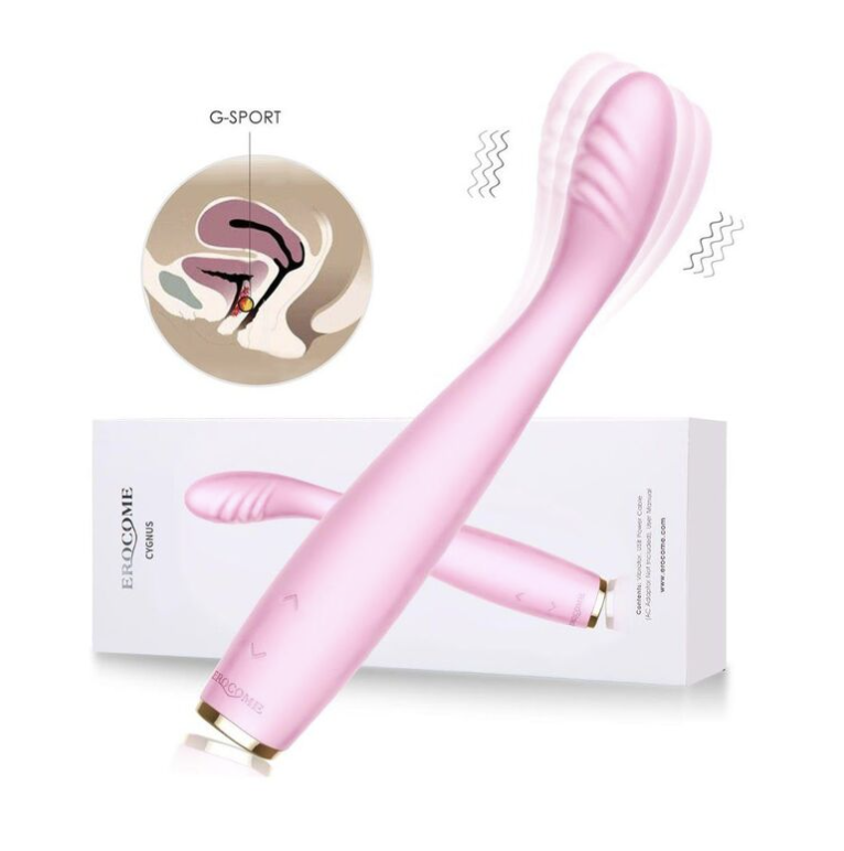 EROCOME 《Cygnus 天鵝座》新手/少女必兩用G點震動按摩棒(紅色/粉紅色/綠色)