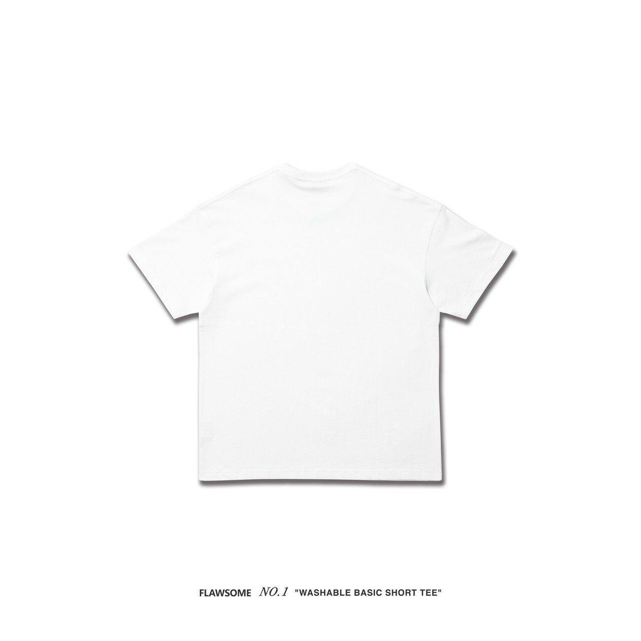 FLAWSOME NO.1 "WASHABLE BASIC SHORT TEE" 白
