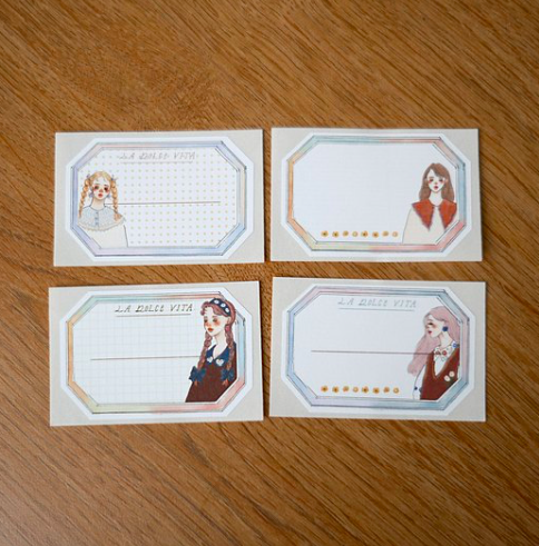 八角標籤貼紙 8張一組｜甜蜜生活