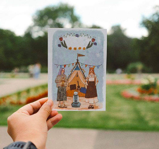 露營生活 明信片｜甜蜜生活