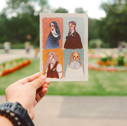 優雅女子畫廊 明信片｜甜蜜生活