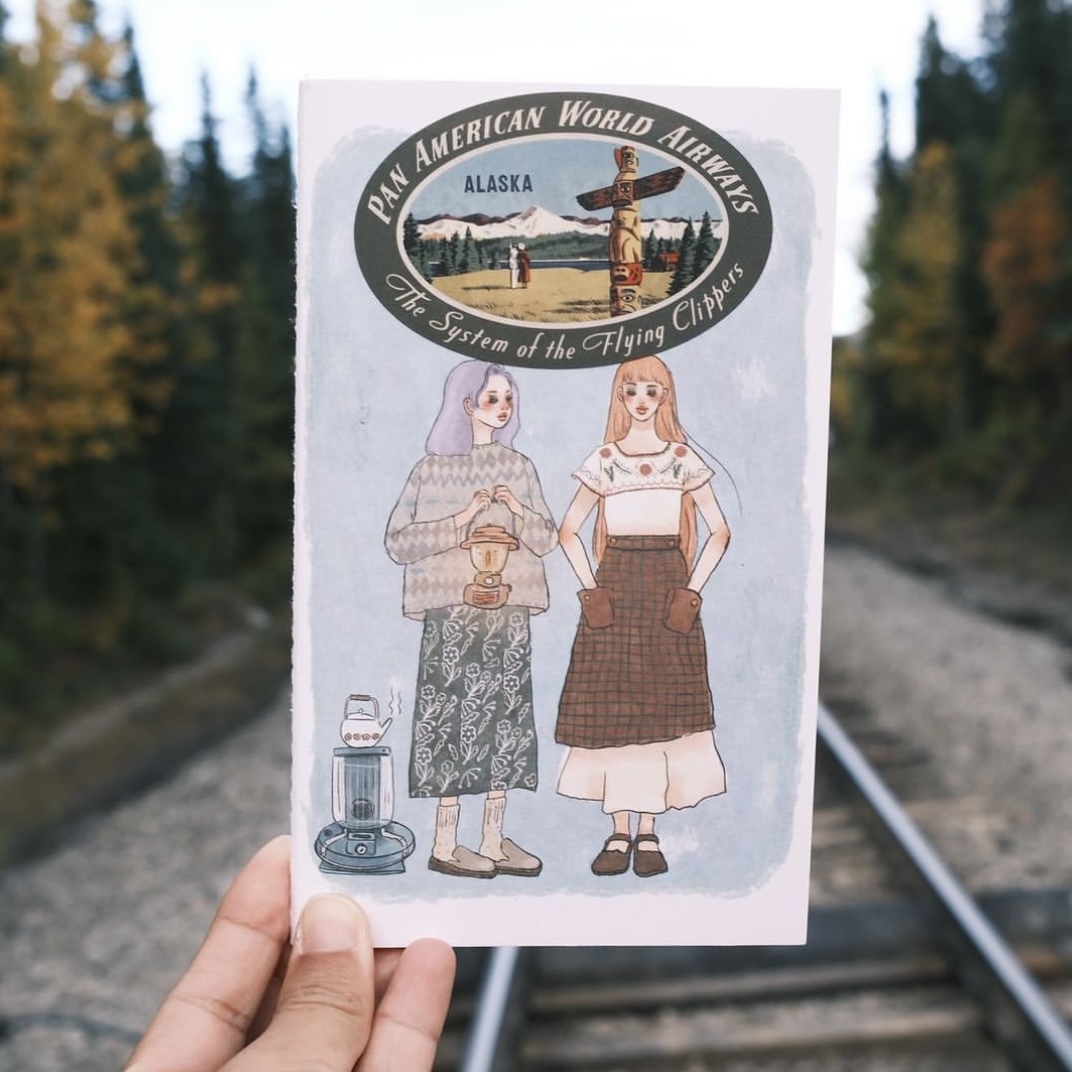 露營生活 拼貼厚紙筆記本 畫用紙｜甜蜜生活