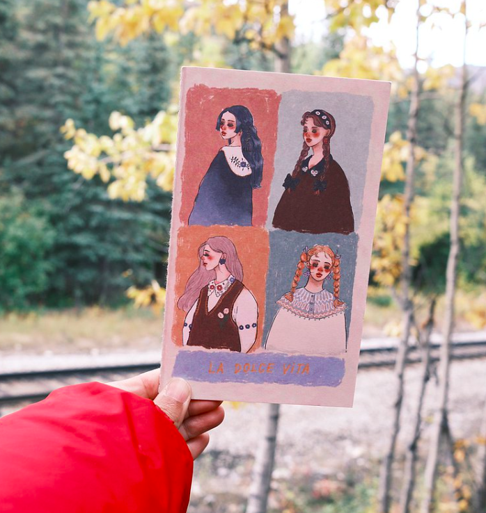 優雅女子畫廊 四個月份週計劃 行事曆 萬年曆｜甜蜜生活