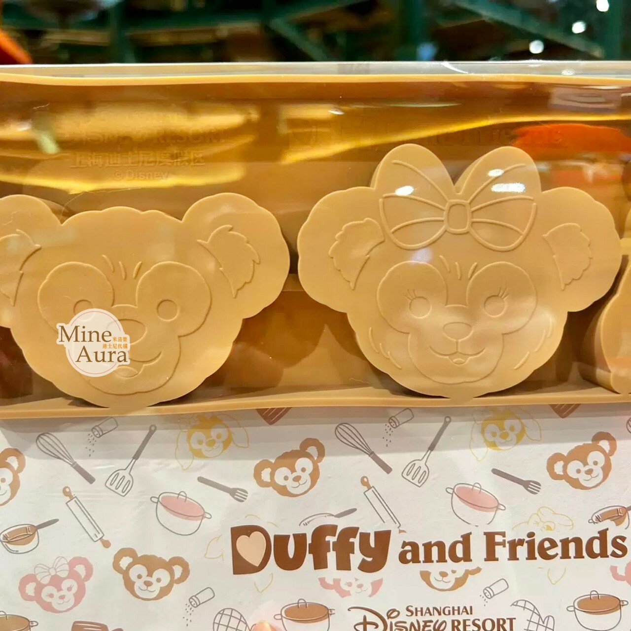 (限時特價) 廚房系列 達菲 Duffy 矽膠 大頭 造型 冰棒 模具 3入組 D&F達菲系列 -上海迪士尼樂園