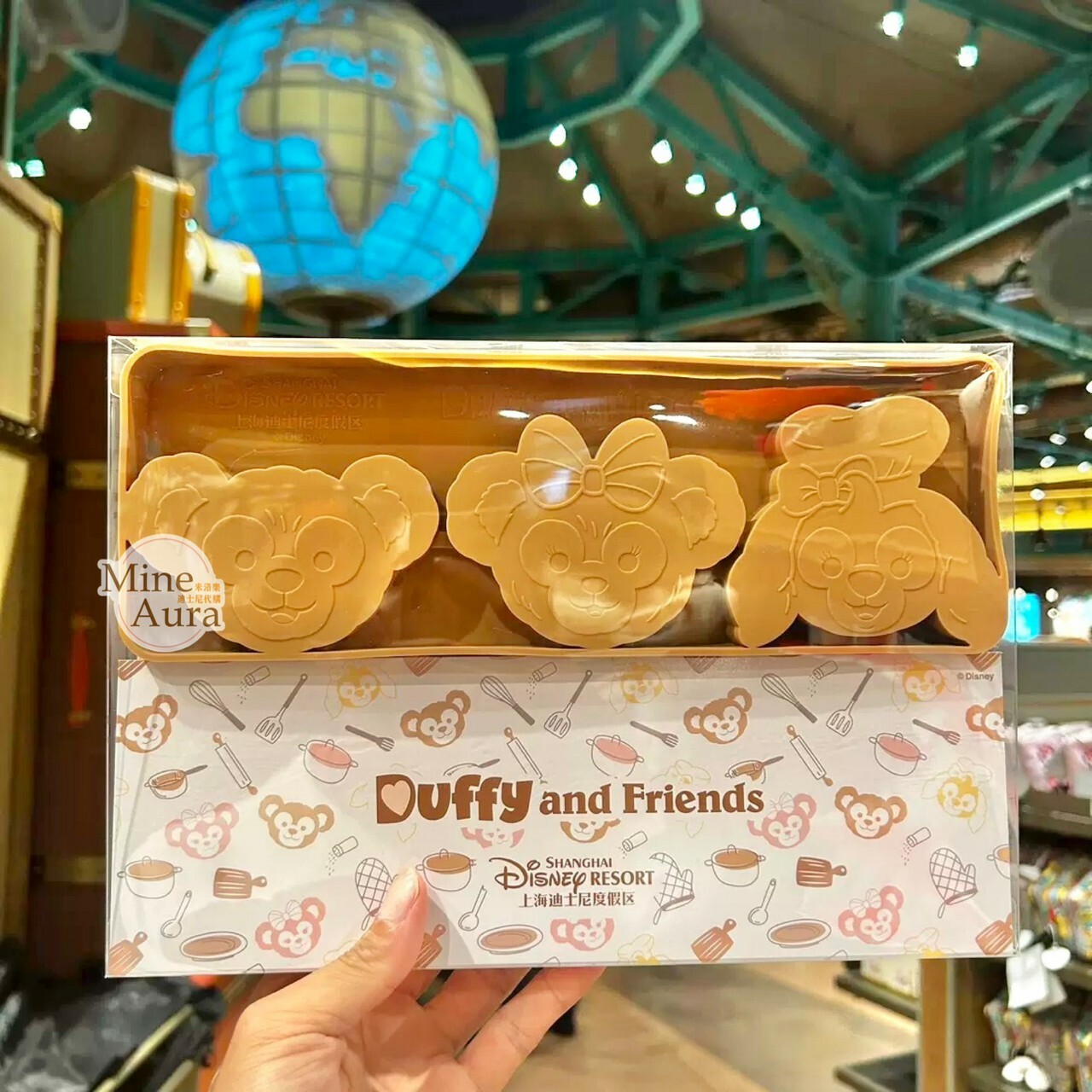 (限時特價) 廚房系列 達菲 Duffy 矽膠 大頭 造型 冰棒 模具 3入組 D&F達菲系列 -上海迪士尼樂園