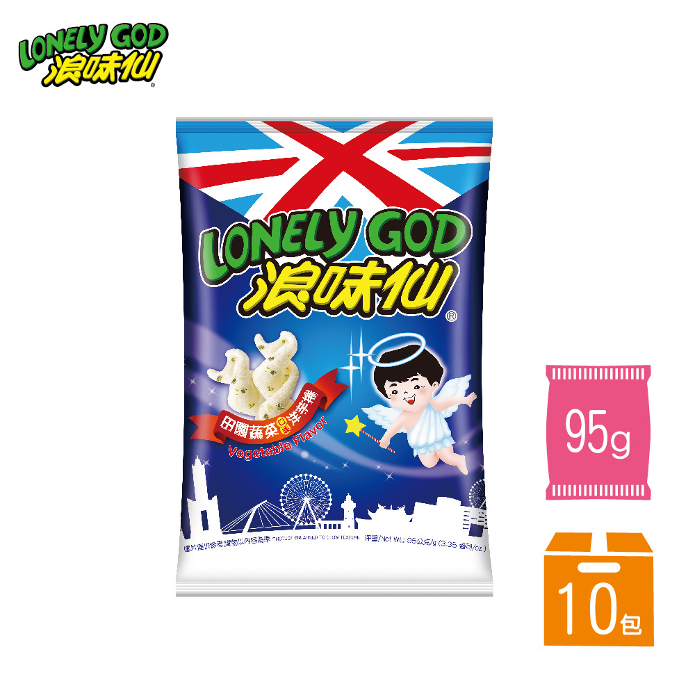 【浪味仙】浪味仙-田園蔬菜口味(洋芋捲) 95gx10包