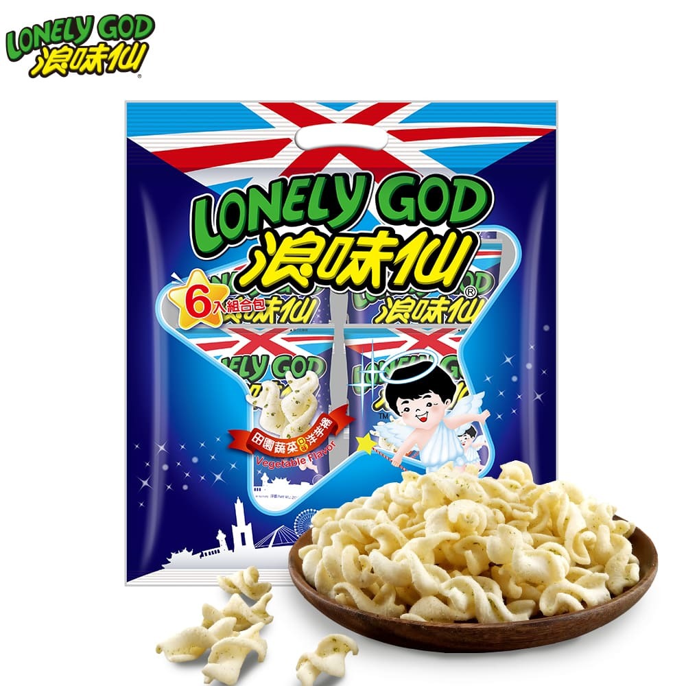 【浪味仙】浪味仙洋芋捲-田園蔬菜口味組合包(16gx6包)x10袋