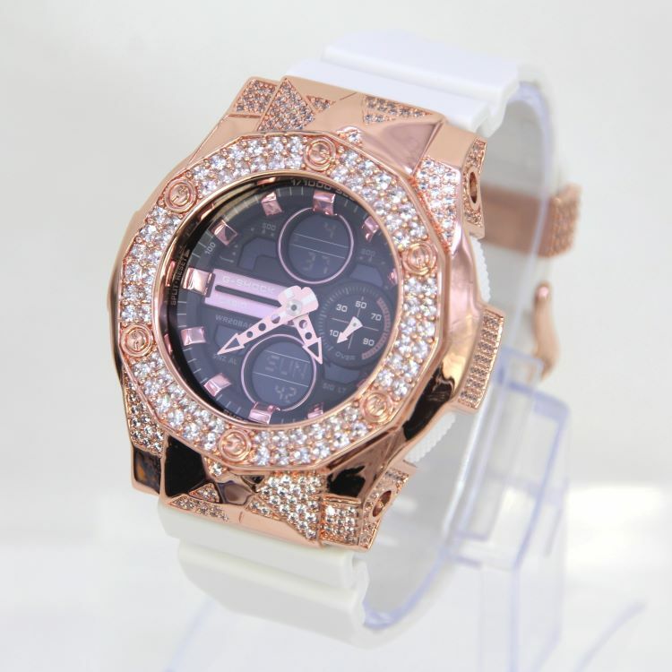 玫瑰金 Mini-G 改裝手錶 GMA-S140M-7A - 尋星