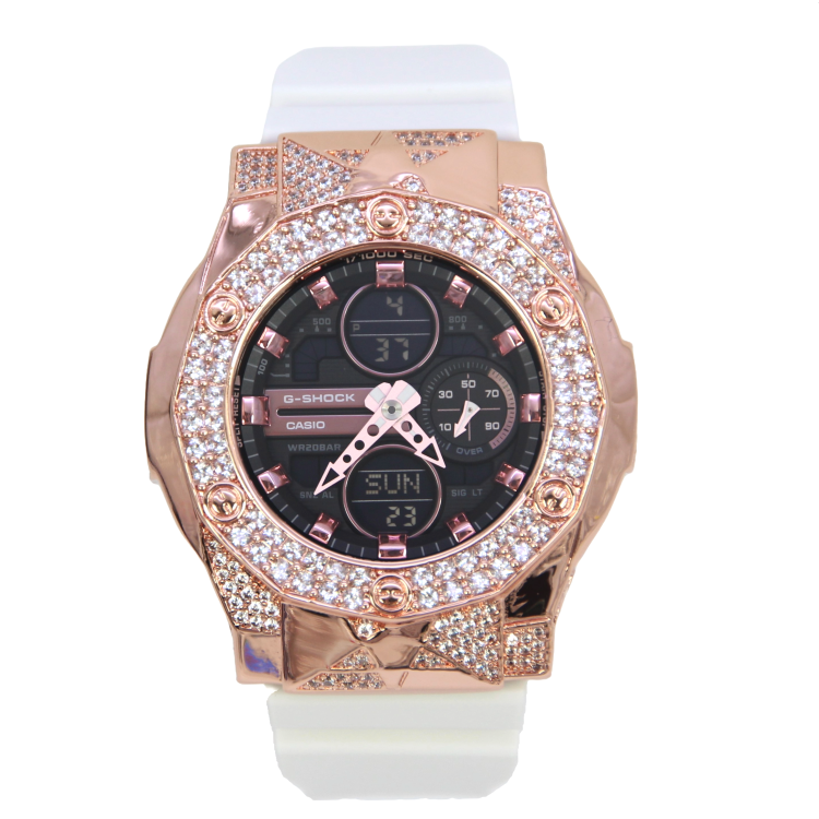 玫瑰金 Mini-G 改裝手錶 GMA-S140M-7A - 尋星