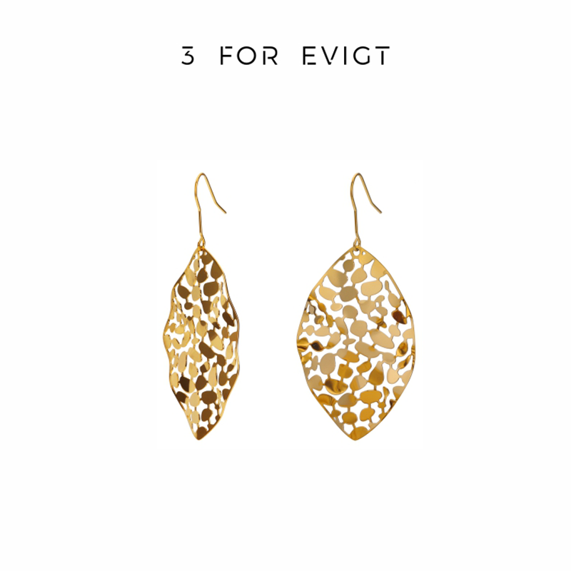 【3 For Evigt】原創設計 | Leaf 樹葉系列 | 樹葉耳環