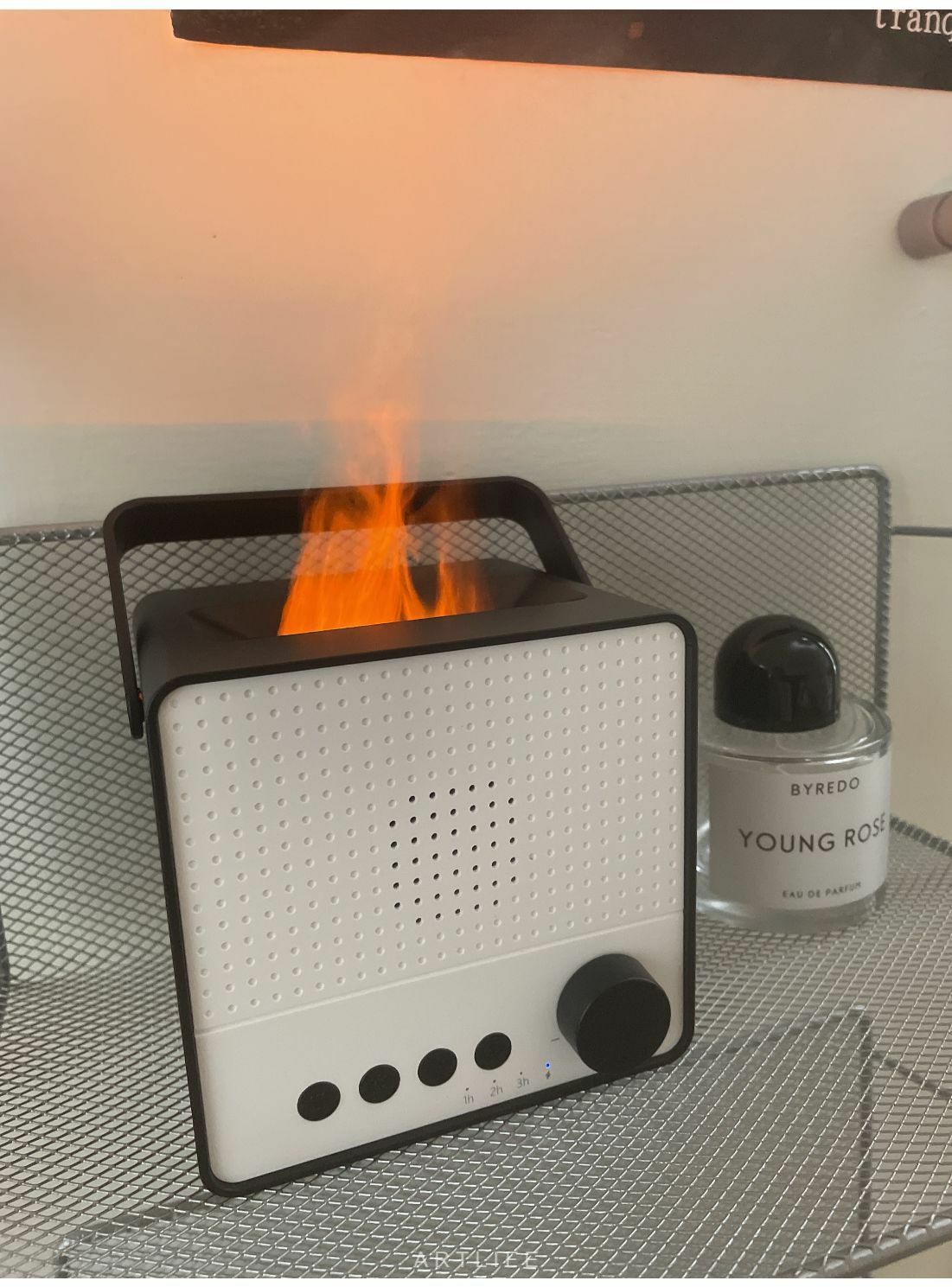 簡約白噪音七彩火焰香薰機