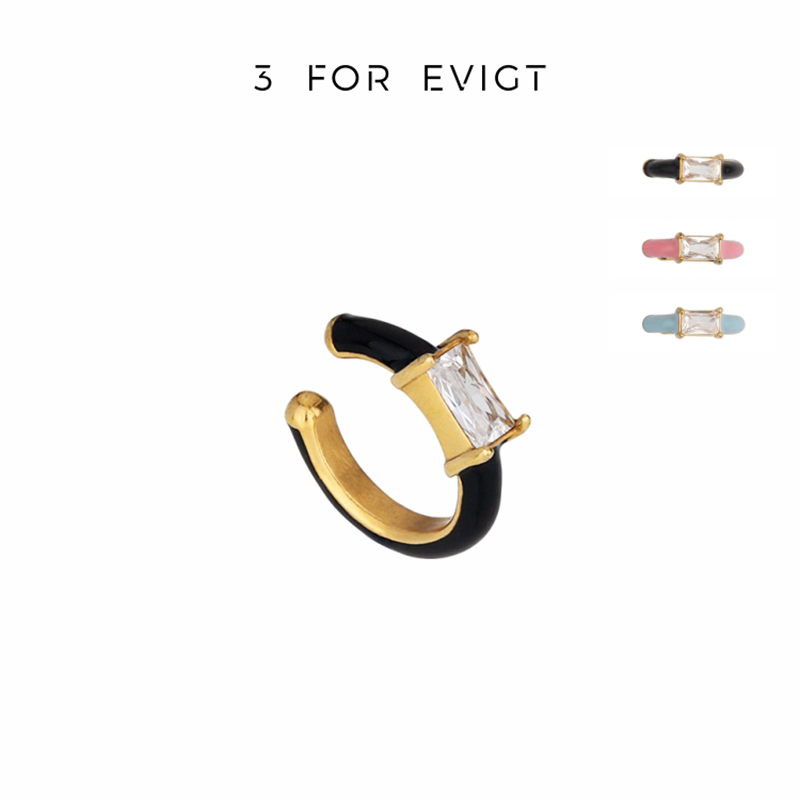 【3 For Evigt】原創設計 | 彩虹系列 ｜ 冰晶/光點耳夾