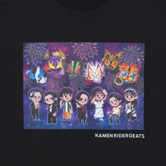 Pbandai 預訂2023/11月 仮面ライダーギーツ　デフォルメ　蓄光　Tシャツ　花火柄