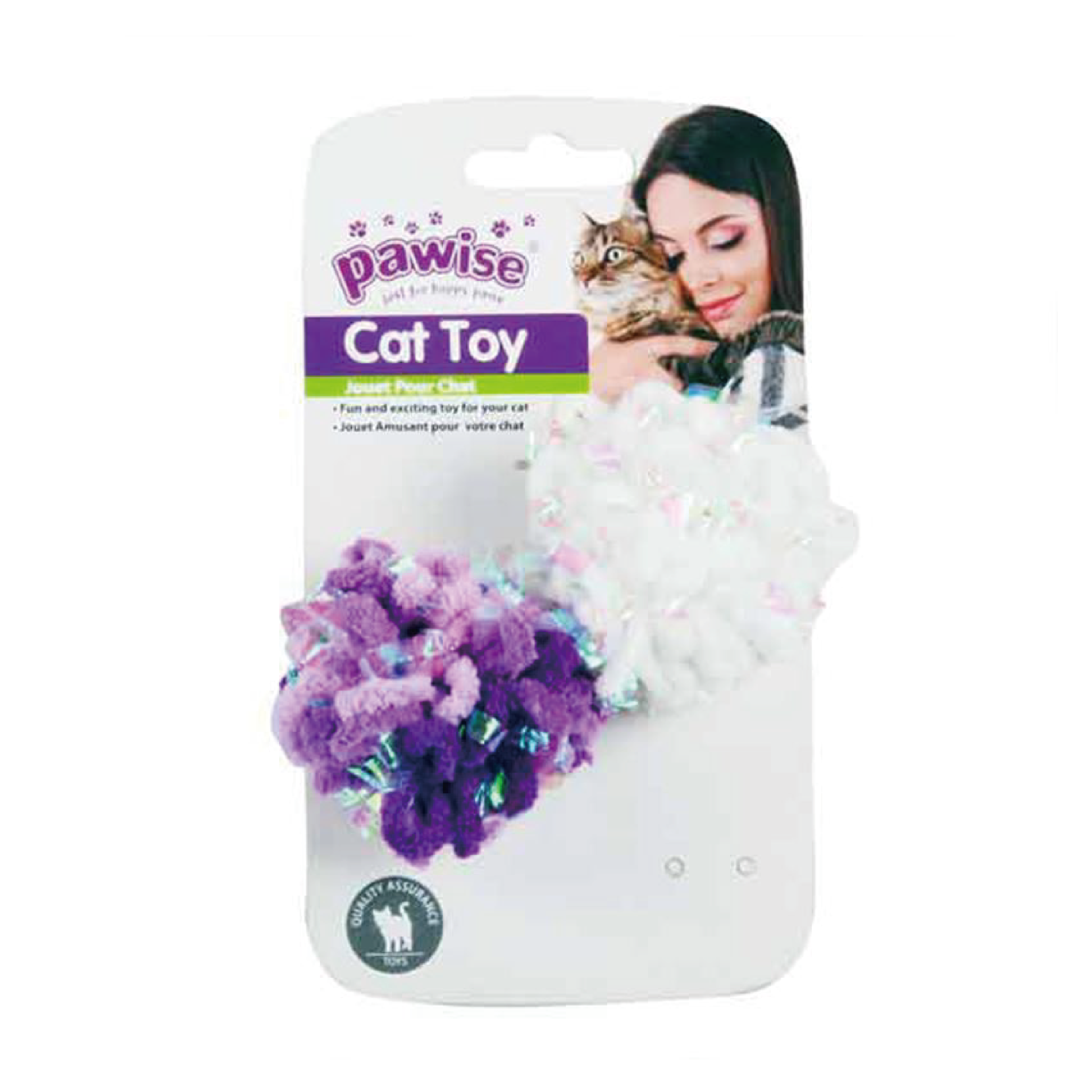 Pawise⎜ 毛毛閃片球 (2件裝) (No.28140)