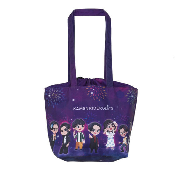 Pbandai 預訂2023/11月 仮面ライダーギーツ　巾着口　トートバッグ　花火柄