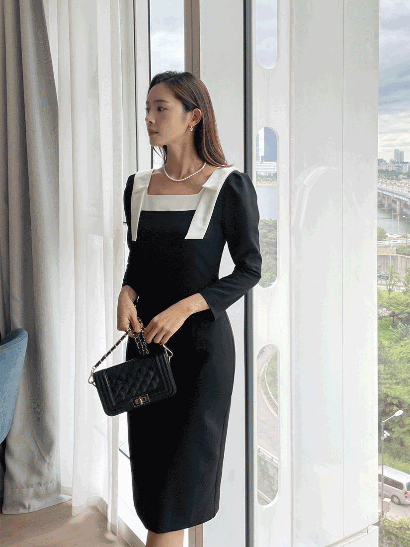 [現貨] 海利歐斯拼色洋裝[ 2色 / S ]