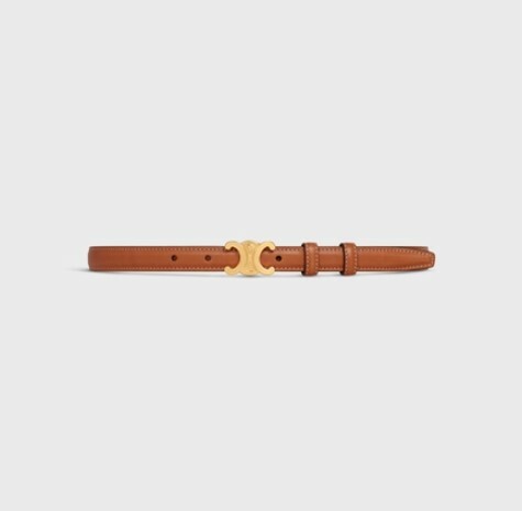 TCL07765 CELINE Small Triomphe Belt In Natural Calfskin Tan #45AX63A78.04LU (E)